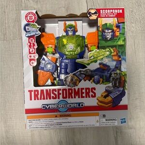Mattel Transformers Cyberworld Action Figure - Orange, Blue, Green